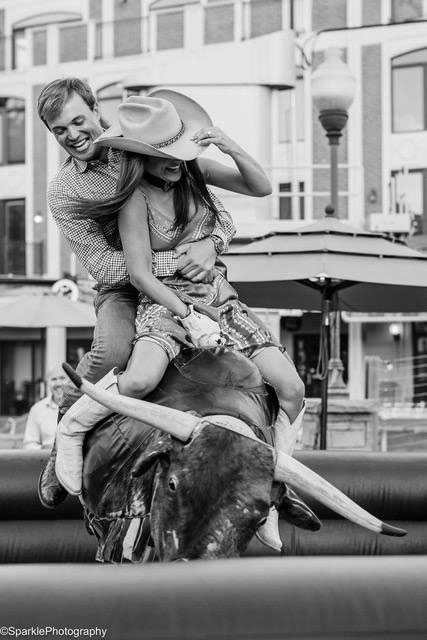 Buck Wild Bull Couple - Mechanical Bull Riding Rental Wedding Vendor