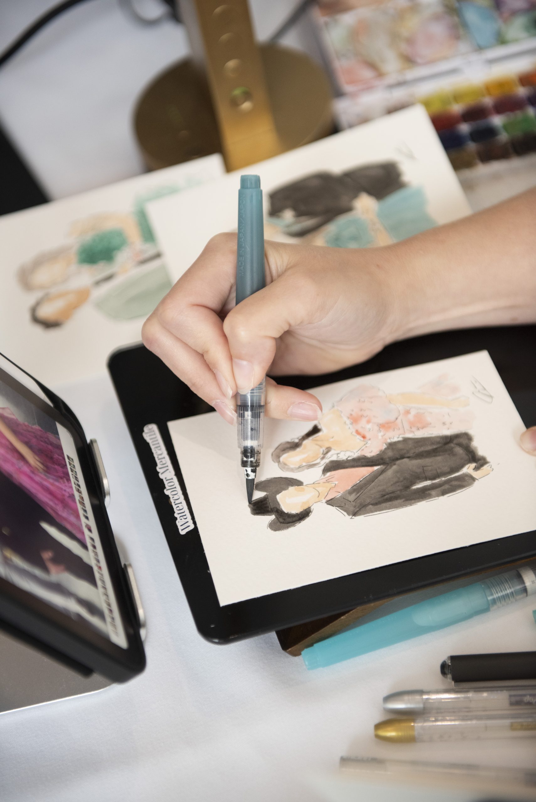 Watercolor Mercantile - Live Watercolor Guest Portraits