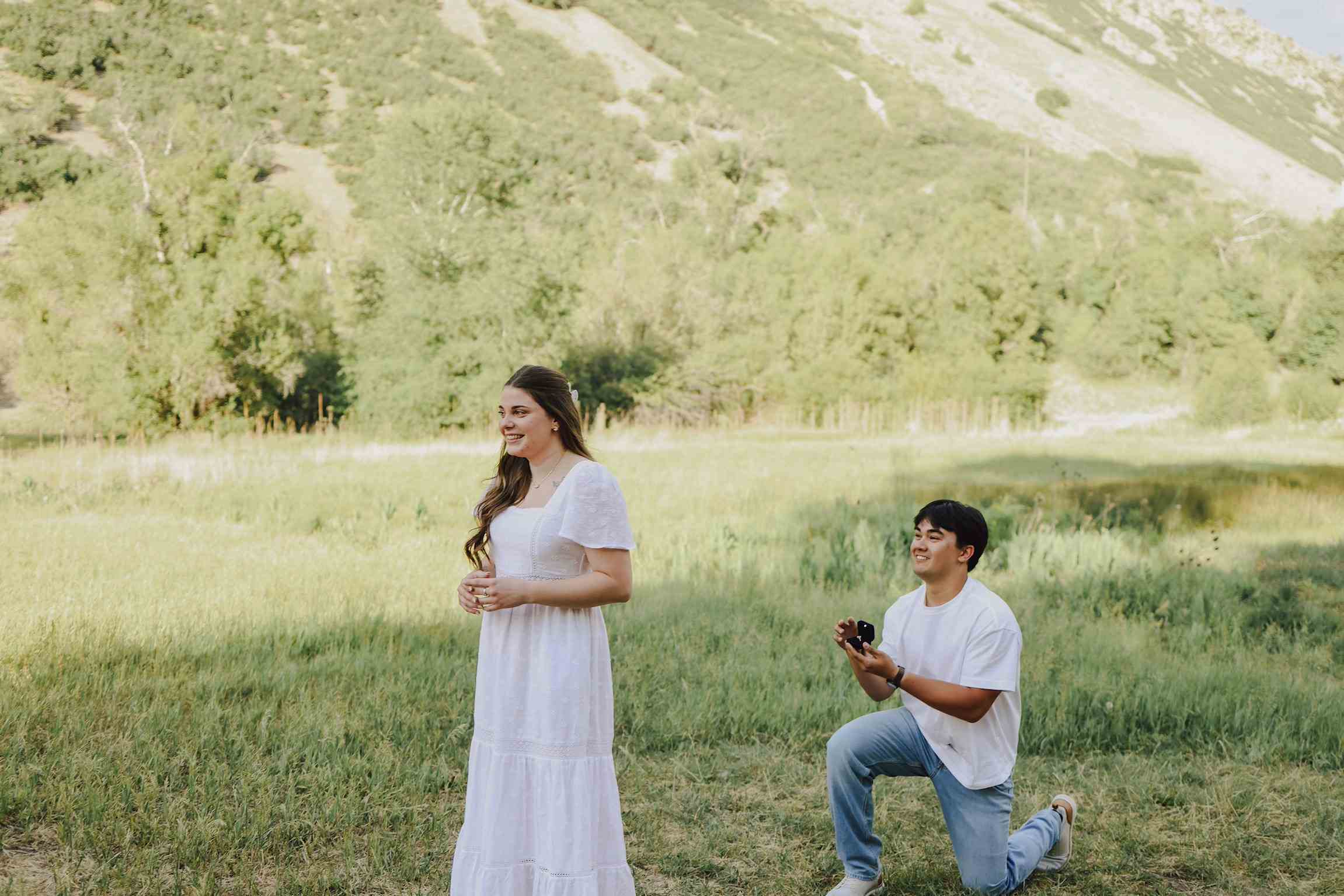 Cali & Patrick on One Knee