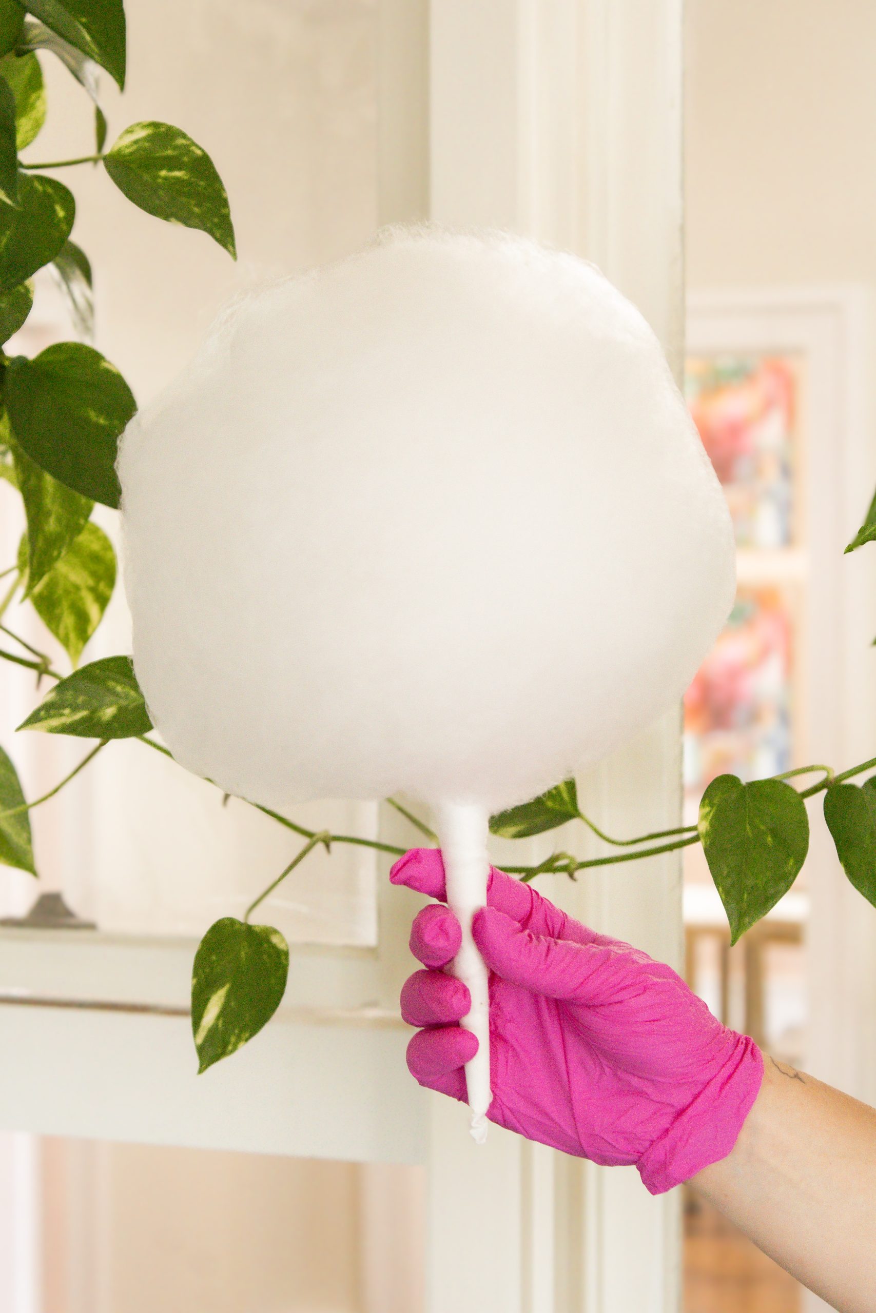 Graceful Twists Cotton Candy Cart - White Cotton Candy
